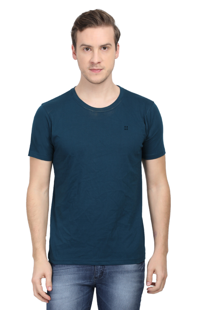 Unisex Half-Sleeves Plain T-shirt