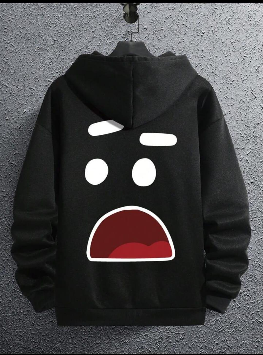 1 Pc Men's Fleece Printed Hoodie