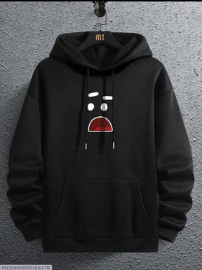 1 Pc Men's Fleece Printed Hoodie